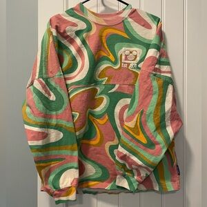 Disney World Retro Swirl Spirit Jersey Long Sleeve